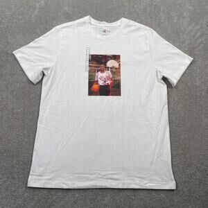 Jordan Mens Graphic T Shirt Michael Jordan Basketball Graphic White Xl